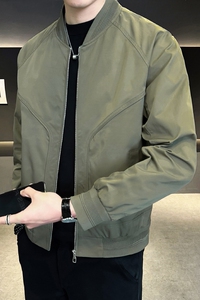 淘系 原版面料  男士外套定制棒球领工装夹克男JK137-P100图片