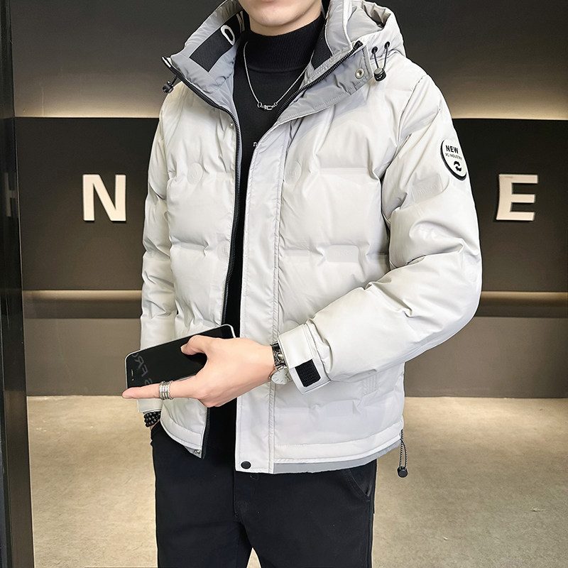 @店主风-跑量冬纯色连帽羽绒服潮流男外套YR712-P130图片