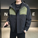 @店主风-冲锋衣织带拼接新款工装连帽长袖夹克外套609-P108，男装夹克，电商D246