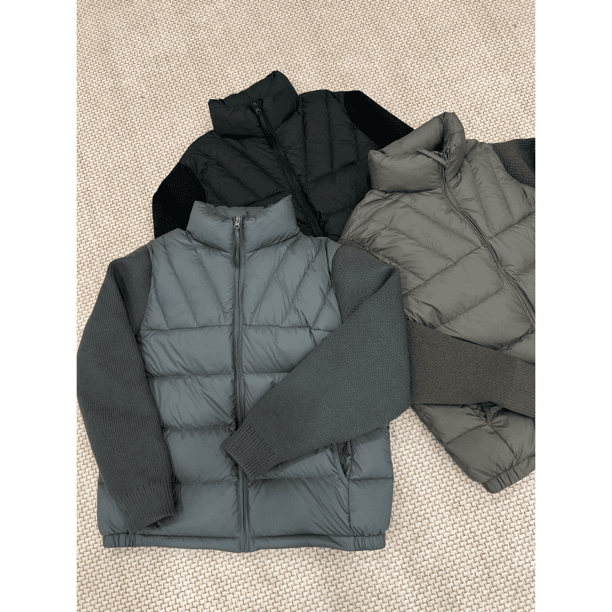 @新标90-升级加厚款排骨外套羽绒服针织拼接潮流男上126-1-P245，男装羽绒服，电商D246