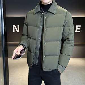@新标90-2025新款外套羽绒服假两件拼接潮流男上衣YR889-P240图片