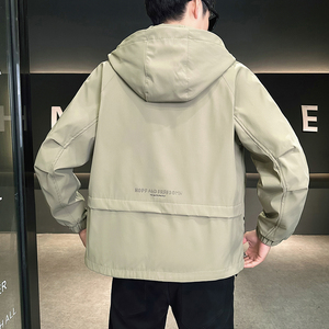 @店主风-冲锋衣春秋季新款工装连帽长袖夹克外套6802-P105图片