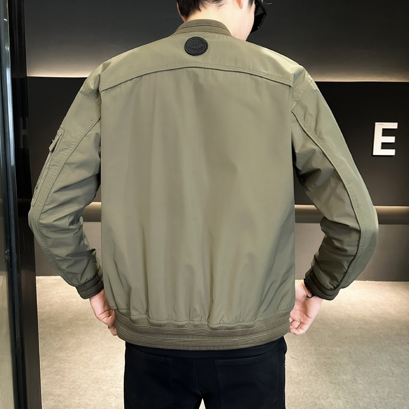 店主风男士飞行服外套2024新款棒球领潮牌工装夹克58126-P110,男装夹克,电商D246