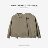 抖音虎牙兄弟美式男士翻领双领工装夹克外套2508-P80，男装夹克，电商D246