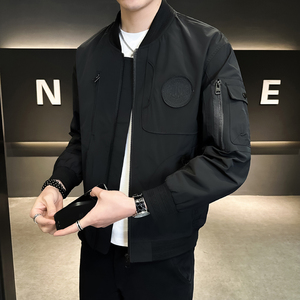 店主风 男士飞行服外套2025新款棒球领潮牌工装夹克58126-P110图片