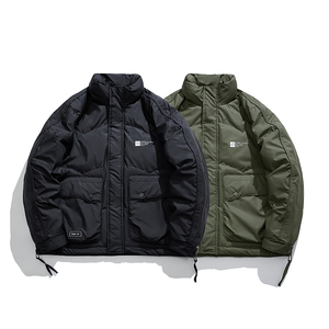 @平铺白底-免洗面料冬外套立领羽绒服潮流男YR308-P100图片
