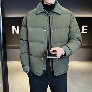@新标90-2025新款外套羽绒服假两件拼接潮流男上衣YR889-P240图片