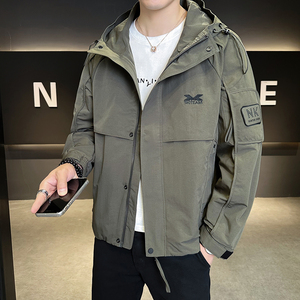 @店主-2025春秋装装冲锋衣连帽男立体裁剪工装夹克外套9803-P115图片