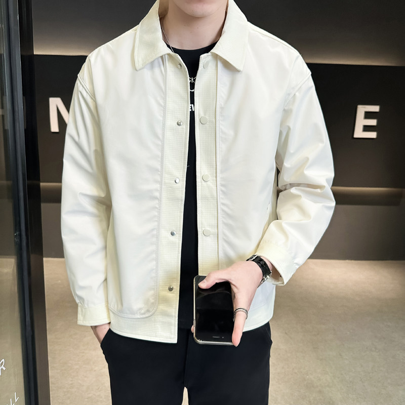 @店主-淘系男士高端针织拼接假两件工装夹克外套505-P100,男装夹克,电商D246