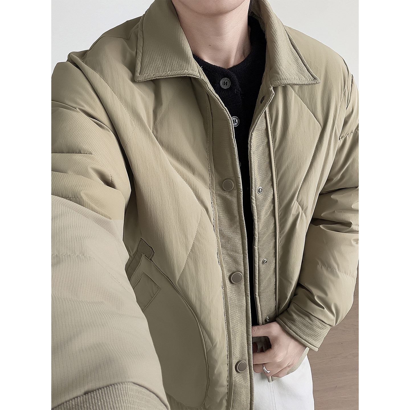 @标50美式2025新款外套羽绒服设计高级感男立领外套1061-P150,男装羽绒服,电商D246