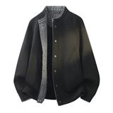 3D平铺-2026春秋新款男士外套开衫假两件工装夹克JK158-P100，男装夹克，电商D246