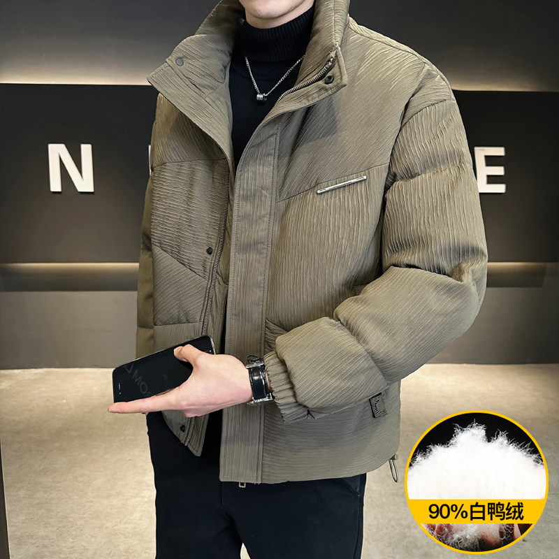 @店主风-大标90%高克数白鸭绒羽绒服男肌理感YR870-P245图片