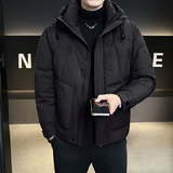 @新标90-2025新款外套羽绒服连帽拼接潮流男上衣8008-P280，男装羽绒服，电商D246