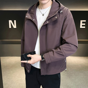 @店主风-冲锋衣春秋季工装连帽长袖夹克外套12512-P105控158图片