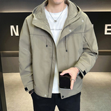 @店主风-冲锋衣春秋季新款工装连帽长袖夹克外套12502-P105，男装夹克，电商D246