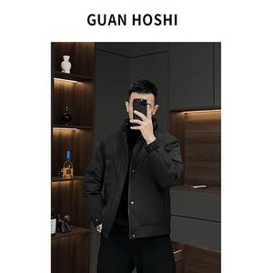 @标 抖音冠什么希 白鸭绒三防石墨烯羽绒服男外套5516-P190图片