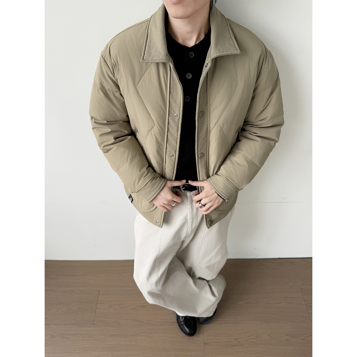 @标50美式2025新款外套羽绒服设计高级感男立领外套1061-P150,男装羽绒服,电商D246
