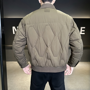 @标  针织拼接2025新款外套羽绒服设计感男外套88072-P195图片