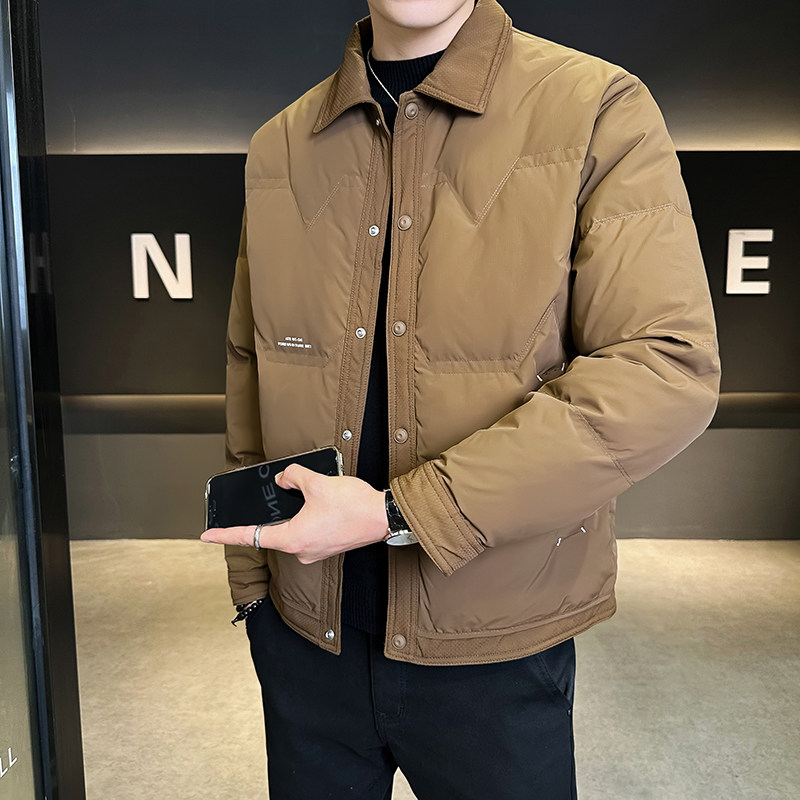 @标 2025秋冬新款立领工装羽绒服潮流男外套1069-P145图片