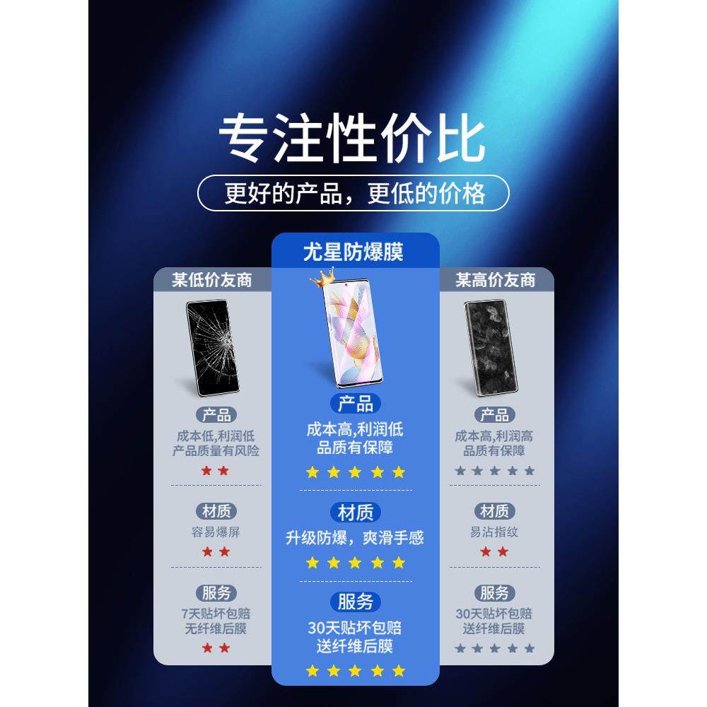 适用荣耀90钢化膜全屏覆盖抗蓝光防摔保护玻璃防爆honor90pro手机膜曲面防指纹新款无白边华为水凝膜高清屏保,3C数码配件,手机贴膜,淘宝优惠券,粉丝福利购,淘宝优惠卷