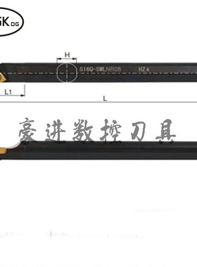 95度内孔车刀杆 螺钉式 S16Q-S20R-SWLNR/L08 WNMG08内孔车刀