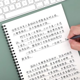 人民日报语录字帖鲸落体练字帖玫瑰体金句漂亮行楷字体临摹书法本