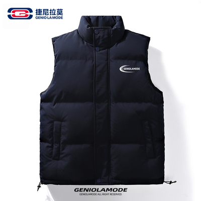 【敖瑞鹏代言】捷尼拉莫马甲男款秋冬季潮流大码坎肩加厚保暖棉服
