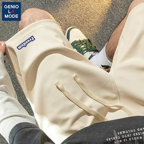 捷尼拉莫geniolamode短裤男夏季美式运动2025新款宽松休闲五分裤