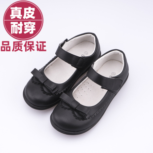 女童真皮皮鞋 公主鞋 儿童黑色牛皮皮鞋 百搭礼服单鞋 软底 学生鞋 888