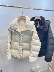 雅洛菲时尚面包羽绒服女冬季短款小个子加厚白鸭绒23新款加厚外套
