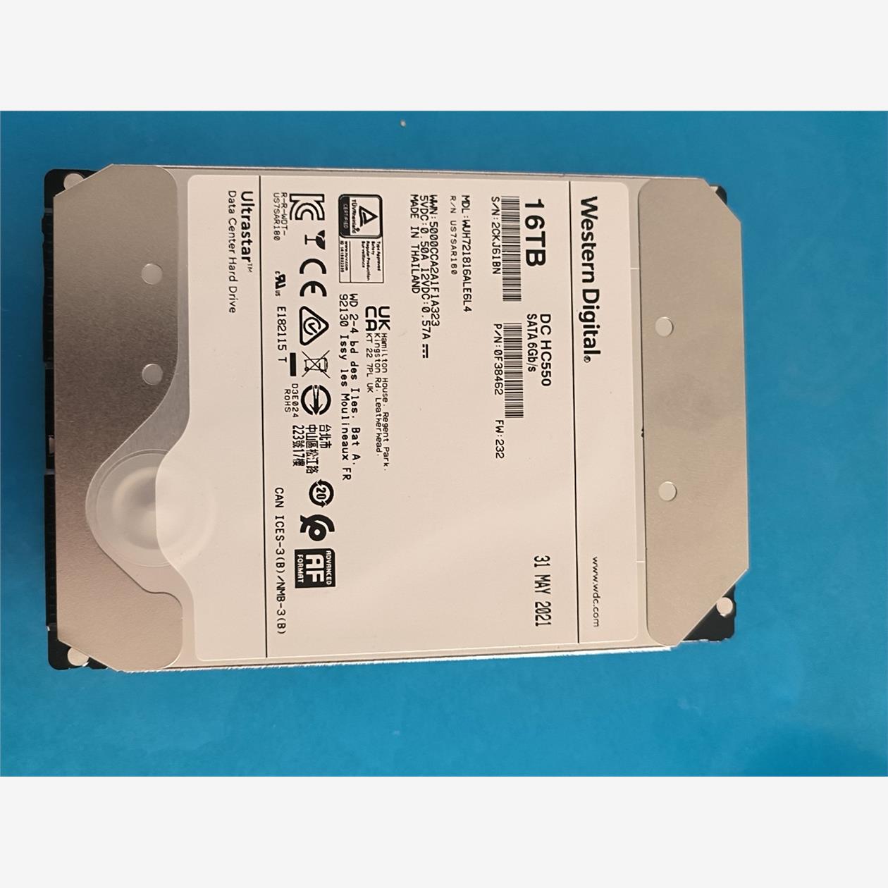 WD/西数国行 16T SATA 机械硬盘  适用于服务器-议价商品