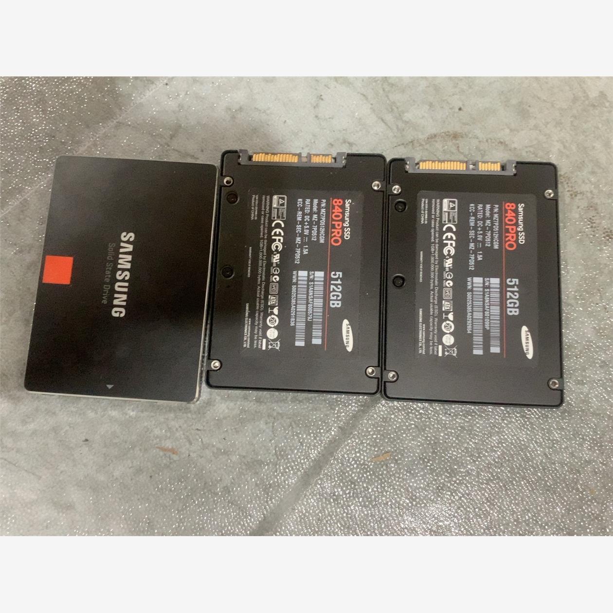 3个三星ssd 840 pro 512gb mlc颗粒，MZ-议价商品