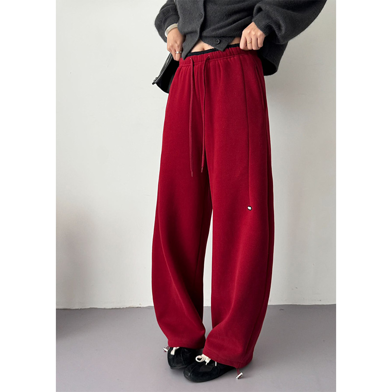 运动阔腿裤女2025冬季新款