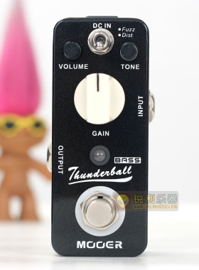 【Mooer Thunder Ball】魔耳贝司法兹失真效果器【锐利乐器】