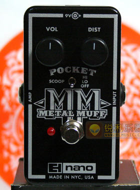 【Electro-Harmonix Nano Pocket Metal Muff】EH金属失真效果器
