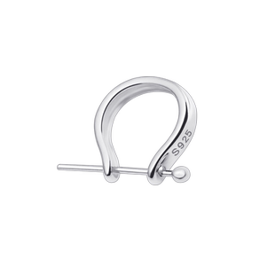 925纯银扣头细针玉坠连接扣翡翠玉佩佛项链卡扣瓜子扣夹扣diy配件