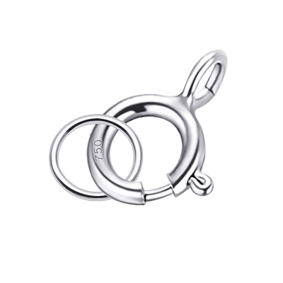 18k金项链扣手链扣diy白金连接