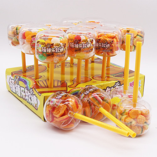 汉堡橡皮糖树莓软糖造型玩具糖果