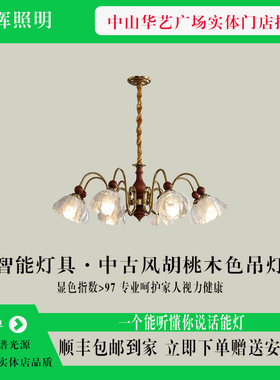 法式中古风花朵吊灯客厅吊灯