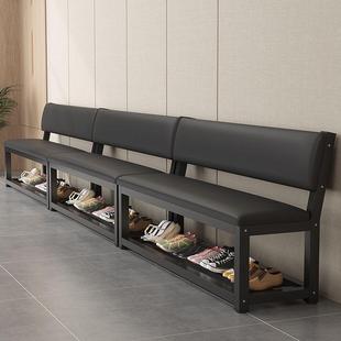 软包沙发椅等候椅靠背椅健身房长条凳长椅子理发店休息长凳长板凳