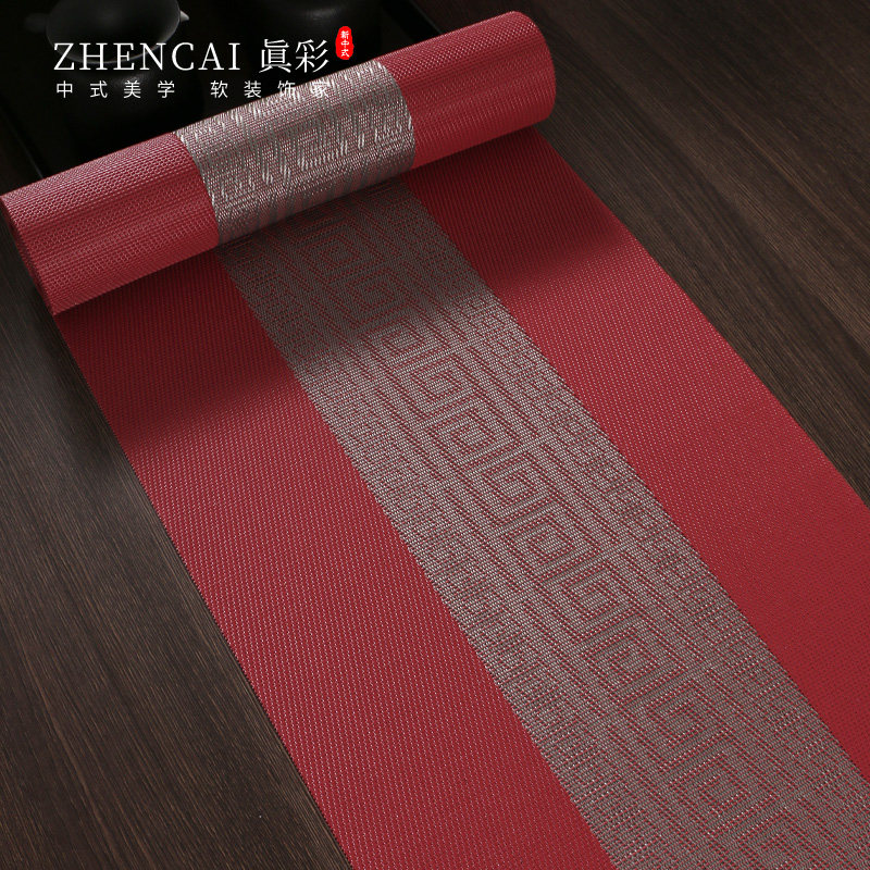 红色桌旗新中式禅意茶席高档茶几垫茶旗茶台喜庆长条茶具茶桌布,居家布艺,桌旗,淘宝优惠券,粉丝福利购,淘宝优惠卷