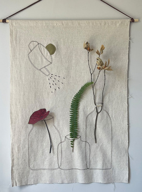 艺术挂毯房间墙面客厅装饰挂布民宿氛围遮丑布艺挂画上墙高级感