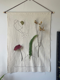 艺术挂毯房间墙壁客厅装 饰挂布民宿氛围丑织物挂画墙高端感