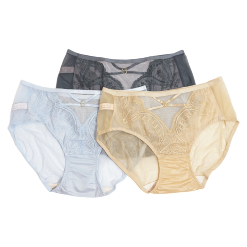 阁兰缇娜内裤性感蕾丝超薄中腰三角裤彩色阁兰N7配套文胸C7 C7-1