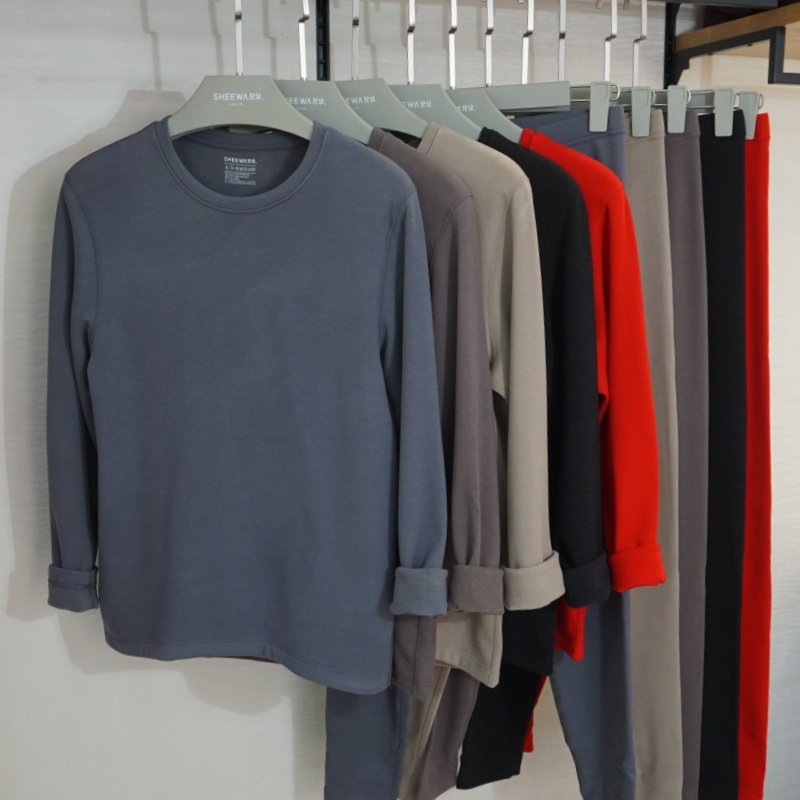 兄华热羊羊男士秋衣秋裤套装中厚修身圆领羊毛加绒保暖内衣58325,女士内衣/男士内衣/家居服,保暖套装,淘宝优惠券,粉丝福利购,淘宝优惠卷