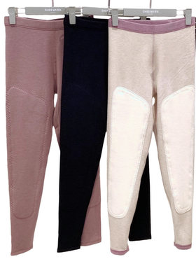 兄华双层羊毛蚕丝贴片女士保暖裤98812秋裤加绒棉裤内穿打底线裤