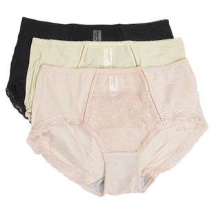 阁兰缇娜中腰纯棉舒适包臀无痕女纯色内裤 N8503 性感配套三角裤
