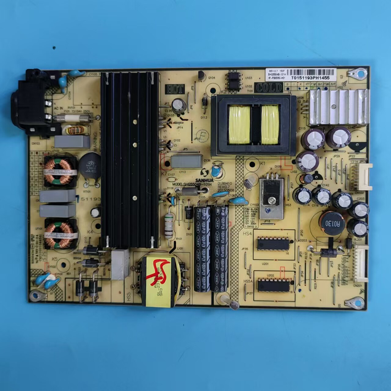 原装TCL D48A710 B48A538 L48F3800A液晶电源板SHG5504B-101H测好 - 实物图