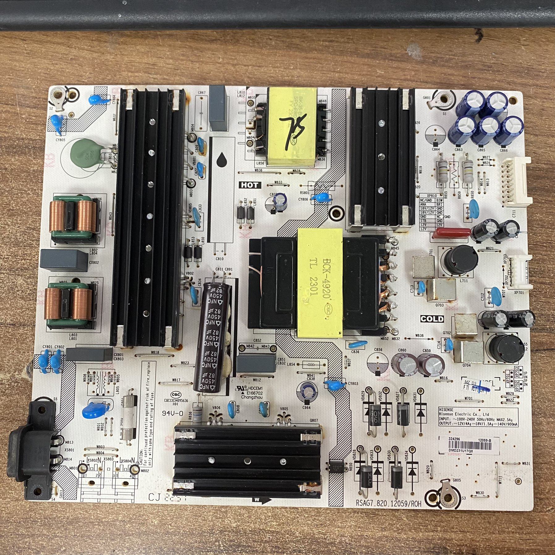原装海信75A55A75E3F液晶电视电