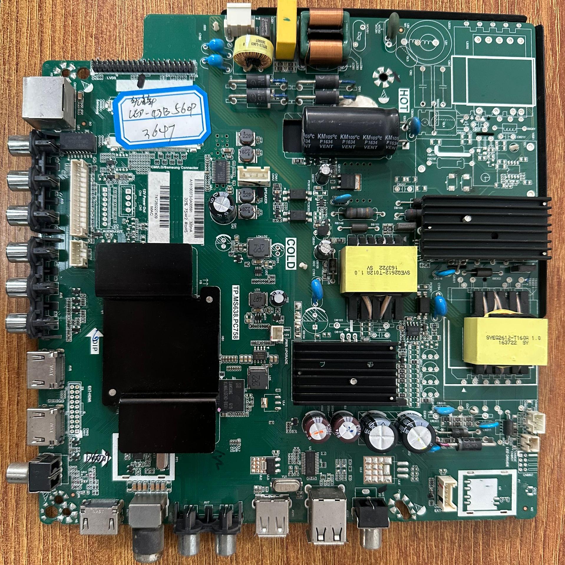 先锋43B560P主板TP.MS638.PC758